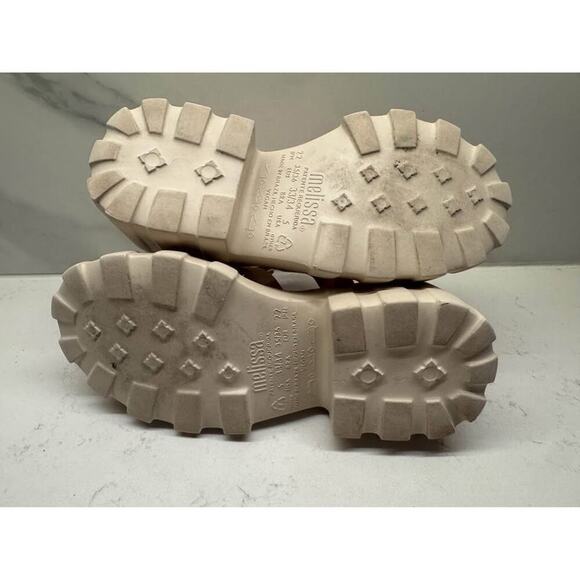 Melissa Women’s Size 5 Beige Megan Platform Lightweight EVA Sandal Heels - Picture 8 of 9